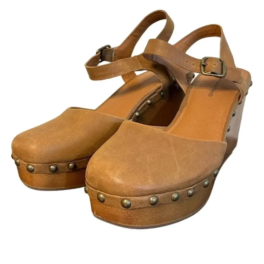 Lucky Brand Zazmini Topanga Tan‎ Dress Winter Haze Espadrille 9.5 Clog